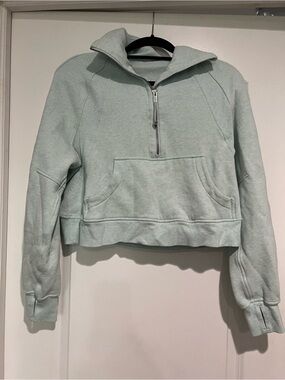 lululemon athletica Light blue  Cropped Half-Zip Hoodie